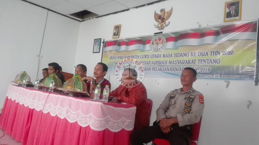 Reses Dapil IV DPRD Luwu Utara Dihadiri Bhabinkamtibmas Polsek Limbong