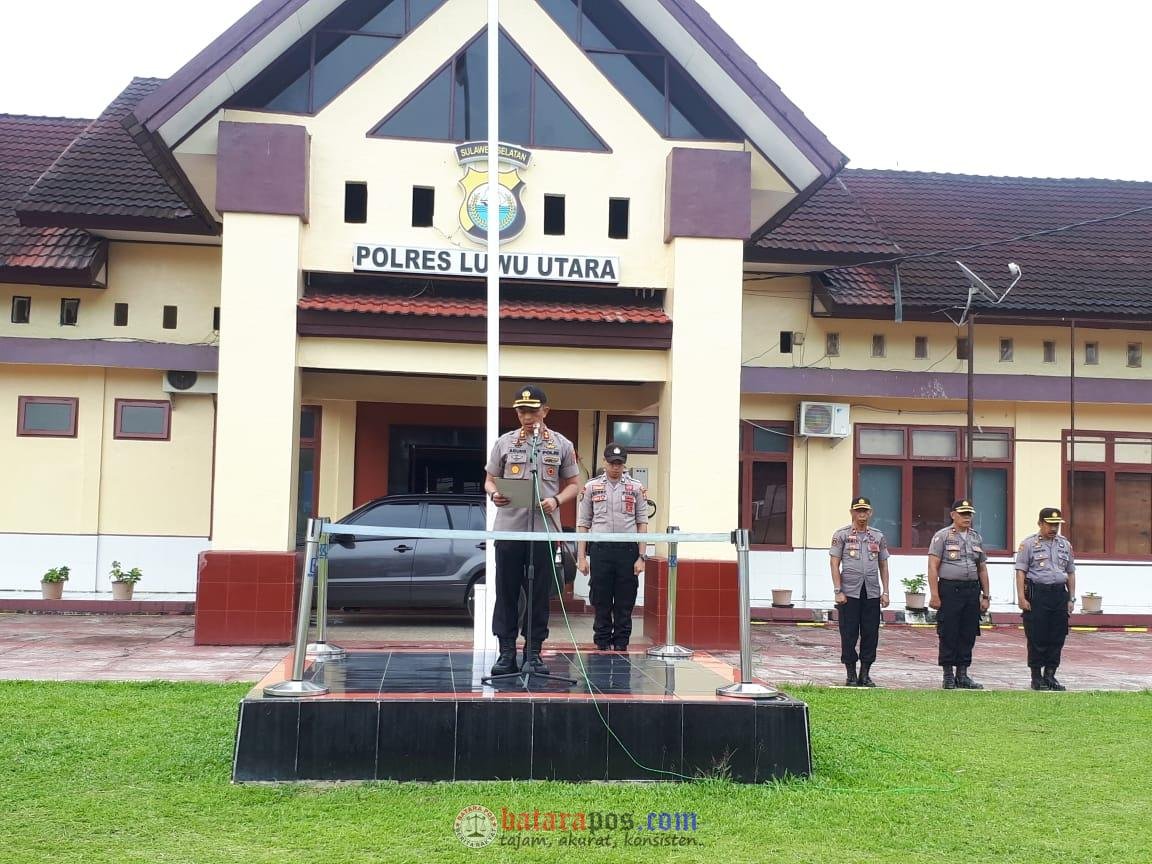 Kapolres Luwu Utara Pimpin Apel Pagi