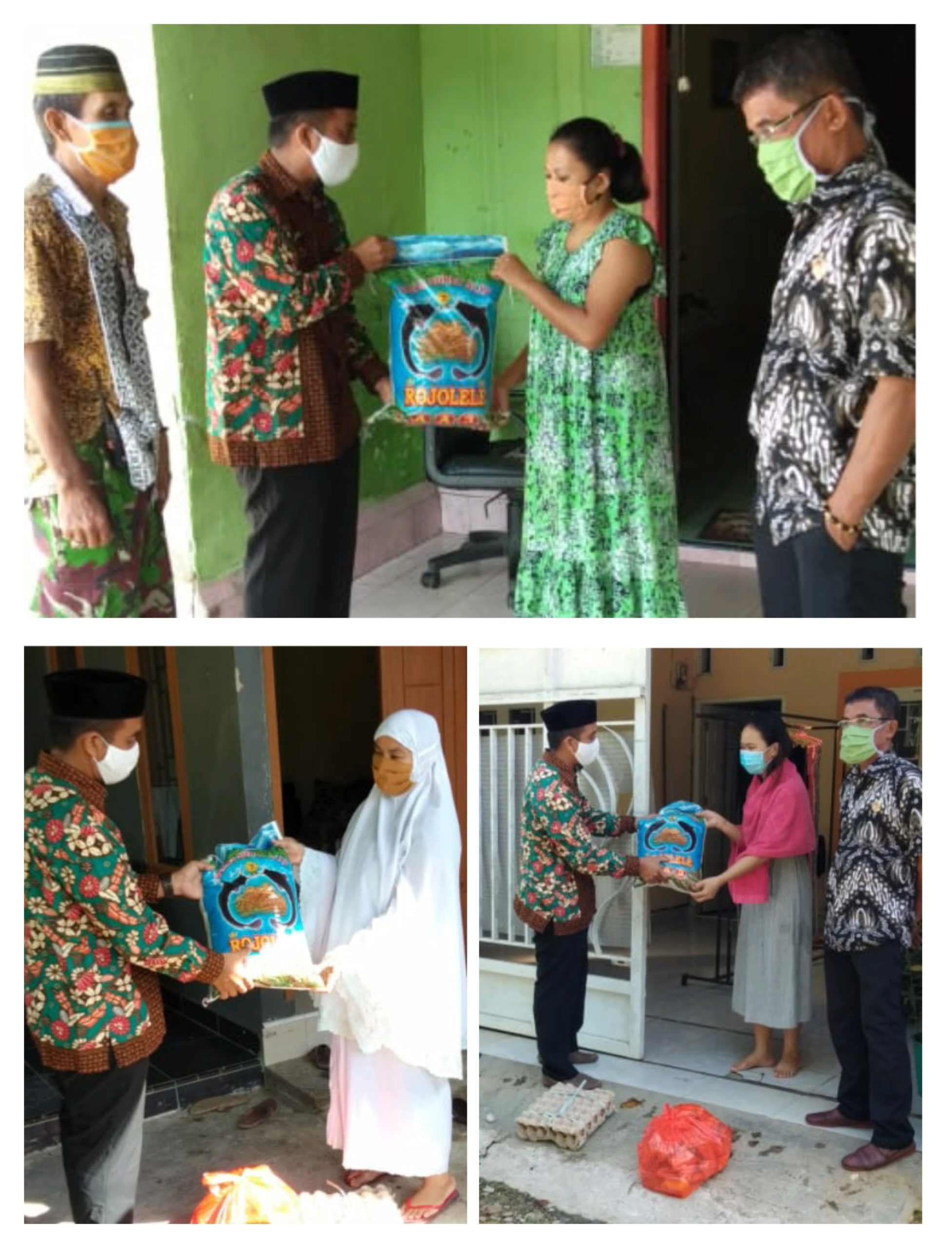 Pemdes Tarengge Beri Sembako Pada Warga Yang Positif Covid-19