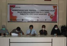 Ada Kekeliruan Dokumen Paslon Ibas-Rio, KPU Luwu Timur Gelar Pertemuan