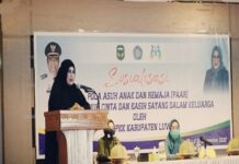 Ketua TP PKK Luwu Harap Organisasi Kemasyarakatan Programkan Kepedulian Pola Asuh Anak