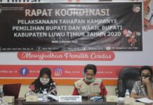 Rakor Tahapan Kampanye, Ini Yang Disampaikan Ketua KPU Luwu Timur
