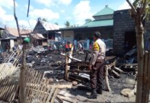 Kebakaran di Karampangpajja, 1 Unit Rumah Panggung Rata dengan Tanah