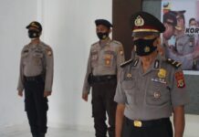 Kapolres Luwu Timur Pimpin Upacara Korps Raport Kenaikan Pangkat Pengabdian Personel