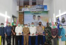 Pjs Bupati Lutim dan Forkopimda Sambangi Posko Paslon Peserta Pilkada