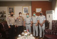 Kapolda Sulsel Audiensi Bersama Kepala Cabang PT. Jasa Raharja (Persero) Sulawesi Selatan