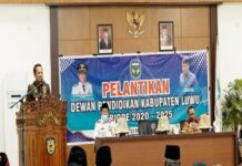 Lantik Dewan Pendidikan, Bupati Luwu Minta Tingkatkan Mutu Pendidikan Dibarengi Kemampuan Baca Al-Qur’an