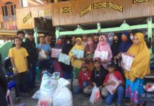 Peduli Korban Kebakaran di Kalumpang, Kerukunan Pemuda Desa Maero Salurkan Bantuan