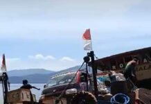 Ombak Besar Dalam Perjalanan, KM Basmalah Sandar di Pulau Kembar Towuti