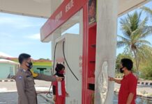 Usai Lakukan Pengisian BBM di SPBU Boyong, 1 Unit Sepeda Motor Terbakar