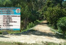 Diduga Tidak Menggunakan Galian, Proyek Fisik Desa Pattiro Riolo Buruk Rupa