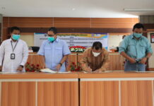 Pjs. Bupati Luwu Timur dan Dirjen PKTrans Teken MoU Optimalkan Bumdes di KTM Mahalona