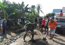 Bukti Nyata, Kemanunggalan TNI Bersama Rakyat Bersatu Bergotong Royong