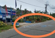 Terkait Tulisan Paslon Ibas-Rio di Aspal, Ini Respon Panwascam Wotu