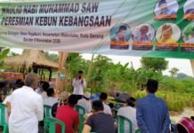 KH. Maman Immanulhaq Ketum KITA Resmikan Kebun Kebangsaan di Serang