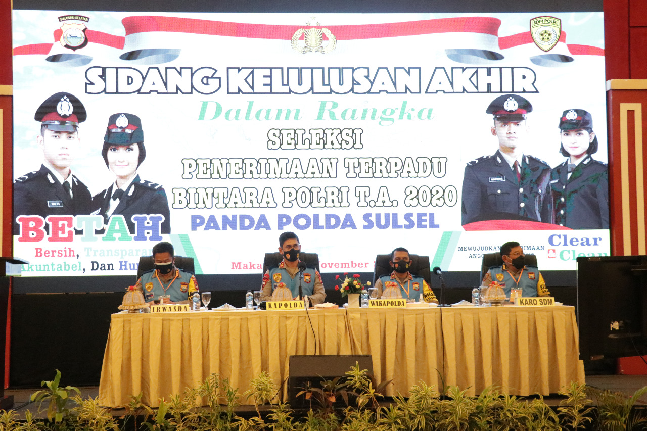 Polda Sulsel Selenggarakan Sidang Terbuka Kelulusan Akhir Penerimaan ...