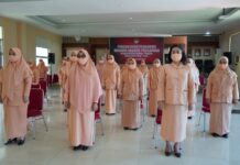 Pengurus DWP Kabupaten Luwu Timur dikukuhkan Secara Virtual