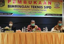 Kepala OPD dan Aparat Perencana di Luwu Timur Bimtek SIPD