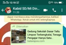 Kepala Bidang SD/Mi Dinas Pendidikan Kabupaten Bone Menanggapi Statementnya