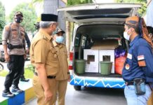 H-1 Pemungutan Suara, Husler Keliling Tinjau Distribusi Kotak Suara ke TPS