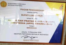 Hari Perkebunan ke-63, Husler Raih Penghargaan APPI Award dari Menteri Pertanian