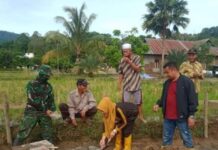 Sertu Ambo Upe Hadiri Acara Peletakan Batu Pertama Pembangunan Masjid Hidayatullah