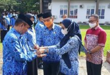IDP Serahkan Bantuan Satu Unit Bus Sekolah Dari Kemenhub RI ke Kadis Dishub Luwu Utara
