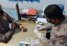 Putus Mata Rantai Covid-19, Kanit Regident Polres Luwu Utara Perintah Anggota Lakukan Rapid Tes