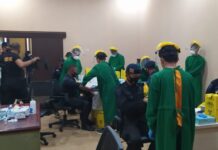 Sebelum Kembali ke Satuan Masing-Masing, Personel Brimob Nusantara Lakukan Rapid Test