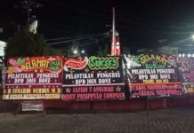 Jelang Pelantikan JOINÂ Bone Bertaburan Karangan Bunga