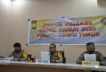 Polres Luwu Timur Gelar Press Release Akhir Tahun 2020