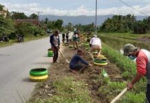 Lingkungan Sehat, Pemdes Sindu Agung Rutin Lakukan Pembersihan