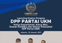 Partai UKM Akan Resmikan Struktur Dewan Pembina, Dewan Penasehat, Ketua Departemen dan Ketua Biro