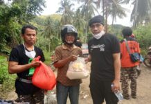 Tiba di Mamuju, Relawan P3MD Luwu Timur Salurkan Logistik ke Korban Bencana