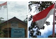 Ada Bendera Merah Putih Sudah Robek Masih Berkibar di Sekolah dan Desa di Bone
