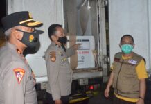 Polres Luwu Timur Kawal Pengamanan Vaksin Covid-19
