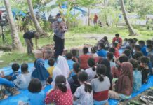 Sat Binmas Polres Majene Gandeng Penggiat Literasi Pulihkan Trauma Anak Usia Dini