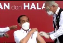Usai Divaksin, Presiden Jokowi Rasakan Reaksi Pegal