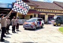 Kapolres Luwu Utara Berangkatkan Logistik untuk Korban Gempa Sulbar