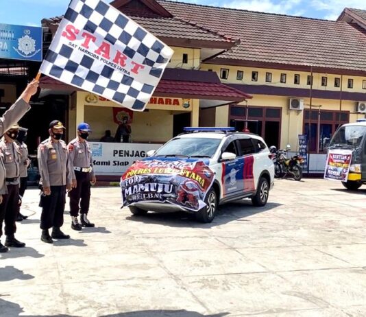 Kapolres Luwu Utara Berangkatkan Logistik untuk Korban Gempa Sulbar