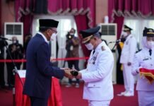 Gubernur Sulsel Resmi Lantik Budiman Sebagai Wakil Bupati Luwu Timur