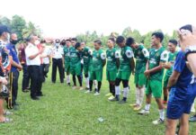 Jelang Proprov Sulsel, Wabup Budiman Semangati Tim Askab PSSI Lutim