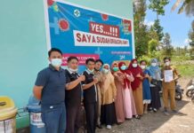Siap Belajar Tatap Muka, Guru SMKN 2 Luwu Timur Vaksinasi Covid-19