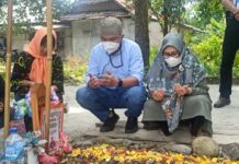 Wabup Budiman Ziarah ke Makam Almarhum Husler