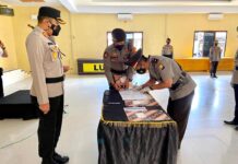 Pimpin Sertijab, Kapolres Lutra : Jabatan Yang Kita Sandang Adalah Amanah Yang Harus Dipertanggungjawabkan
