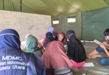 Hingga Hari Ini, MDMC Luwu Utara Lakukan Pendampingan Psikososial dan Huntara di Sulbar