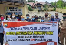 Pelayanan Prima Polres Luwu Timur Zona Integritas Menuju WBK