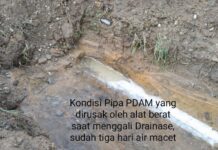 Baru Start, Proyek Drainase PT. Wirdha Mandiri Sudah Rugikan Masyarakat