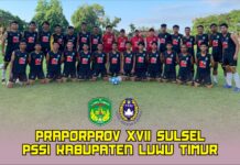 Tim Sepakbola Luwu Timur Matangkan Persiapan, Manager Tim : Mohon Doa dan Dukungan
