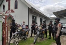 Beri Rasa Aman Kepada Jemaat, Sat Sabhara Polres Luwu Utara Lakukan Patroli Dibeberapa Gereja